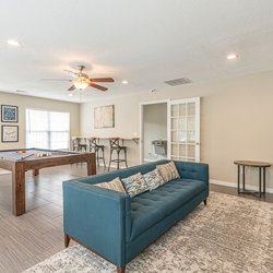 entertainment room at The Parkton apartments in Mableton GA