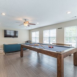 entertainment room at The Parkton apartments in Mableton GA